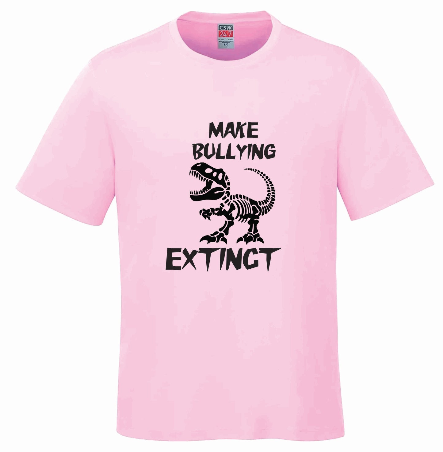Pink t-shirt Make Bullying Extingt